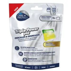 Détartrant CARE+PROTECT Triple actif lave vaisselle & lave linge pas cher