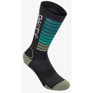 Alpinestars Drop 22 Sokken, zwart-blauw-geel, afmeting M voor man pas cher