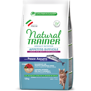 1,5kg Natural Trainer Appétit Difficile Croquettes pour chat au poisson bleu pas cher