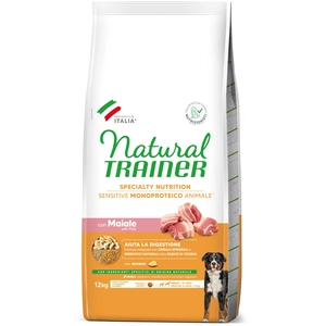 12kg Sensitive No Gluten Adulte avec porc Trainer Natural Croquettes p... pas cher