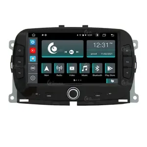 Radio de Voiture sur Mesure pour Fiat New 500 Android GPS Bluetooth Wi...