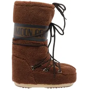 Botas Mujer Modèle Chaussure Moon Boot Modèle Mb Icon Fleece - Coleur Marron pas cher
