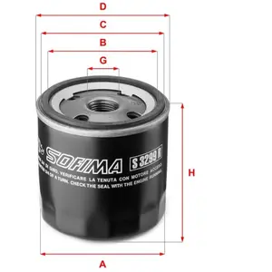 Oliefilter S3299R Sofima pas cher
