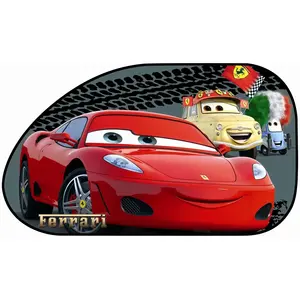 2 rideaux pare-soleil à ventouses latéraux disney cars 68 x 38 cm pas cher
