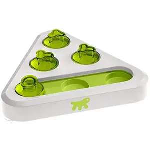 Comparateur de prix : Ferplast TREA Jouet Interactif pour Chiens Distributeur de Friandises Intelligentes Idéal pour Croquettes Plastique Antidérapant pour Petits Chiens et Chats, 25 X 22 cm