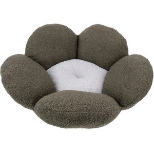 Ferplast Lit douillet Fiore Bouclé, vert/gris Ø64x21cm chien pas cher