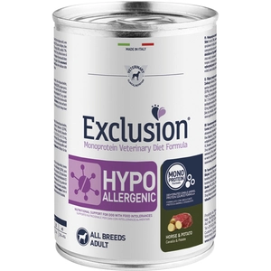 EXCLUSION VETERINARY HYPOALLERGENIC HORSE AND POTATO 5 x 400 gr pas cher