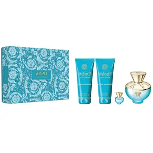 VERSACE Dylan Turquoise Pour Femme Coffret - Eau de Toilette + 2 Produits-100m... pas cher