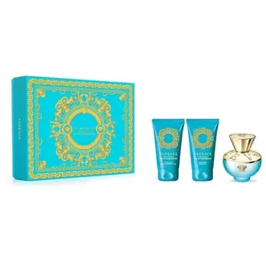 Versace Set de parfum pour femme EDT Dylan Turquoise 3 pièces pas cher