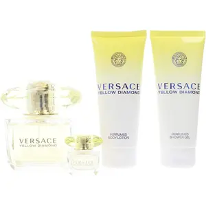 Set de Parfum Femme Versace YELLOW DIAMOND 3 Pièces pas cher