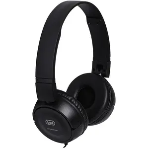Trevi HTV 649 B Casque TV stéréo avec câble confortable et léger, contrôle du volume intégré, haute qualité acoustique, impédance 32 ohms, sensibilité 94 dB et fréquence jusqu'à 22 kHz pas cher