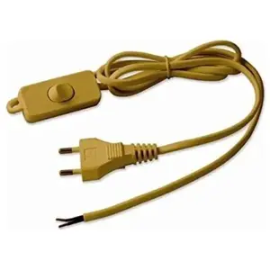 ELECTRALINE Cordon HO3vvh2f 1m50 inter fiche or blister pas cher