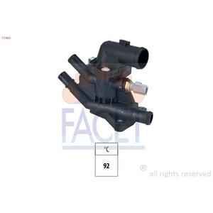 FACET Thermostat d'eau pour FORD: C-Max, Connect, Focus, Fiesta, Courier, Ecosport, B-Max, Mondeo, Transit/Tourneo (Ref: 7.7950)