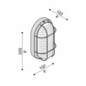 Tortue ovale 200 avec cage IP44 Lombardo LB44121 pas cher