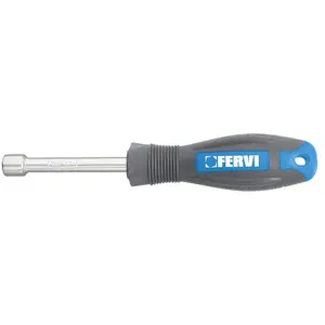Cle a douille avec manche de 9 mm Socket wrench with 9 mm handle Fervi... pas cher