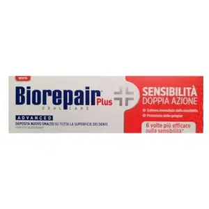 Biorepair, Dentifrice, Plus Advanced Sensitivity Double Action Toothpaste 75ml 2.5fl.oz - Pack de 2 (75 ml) pas cher