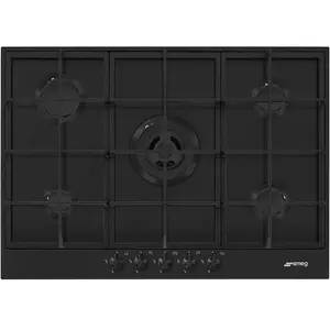 Smeg Table De Cuisson à Gaz Px375mb 75 Cm 5 Feux pas cher