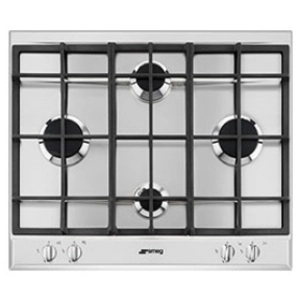 Comparateur de prix : Table de cuisson Gaz SMEG P260XGH 4 foyers - Marque SMEG - Largeur 60cm - Acier inoxydable