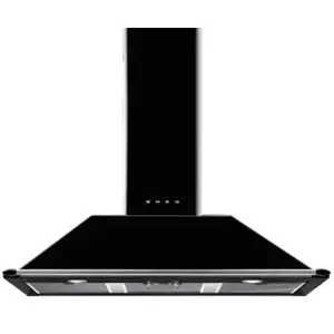 Smeg Hotte décorative Smeg Victoria KT100BLE - Noir pas cher