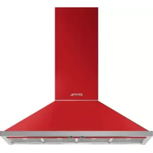 Hotte décorative murale SMEG KPF12RD pas cher