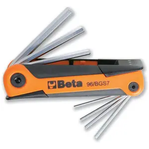 Beta Utensili Jeu de 7 clés mâles 6 pans sur monture 96/BGS7 ... pas cher