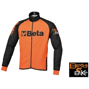 BETAUTENSILI Veste de vélo noire/orange"bêta" i pas cher