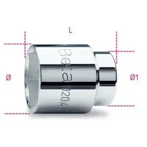 Douille 6 pans - BETA - 920A/12 - 17,5 mm - 38 mm pas cher
