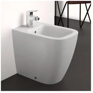 Ideal Standard i.Life S Bidet à poser, 355x480 mm, avec trop-plein, tr... pas cher