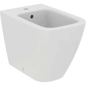 Ideal Standard, Cuvette toilettes + bidet, IDS Bidet sur pied i.life B 355x540x400mm, 1 trou de robinetterie blanc pas cher