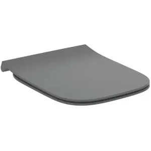 Ideal Standard i.Life B Abattant WC, SoftClose, gris brillant T500358 pas cher