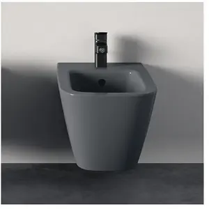 Ideal Standard, Cuvette toilettes + bidet, i.life B Bidet suspendu, 1 trou pour robinet, 355mm, avec trop-plein pas cher