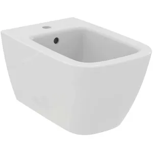Ideal Standard, Cuvette toilettes + bidet, i.life B Bidet suspendu, 1 trou pour robinet, 355mm, avec trop-plein pas cher