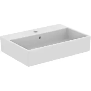 Ideal Standard i.Life B - Opzetwastafel 61x42 cm, met overloop, met kraangat, wit T573601