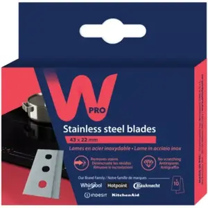 Wpro Lame de grattoir par 10 pour Table vitroceramique Bosch pas cher