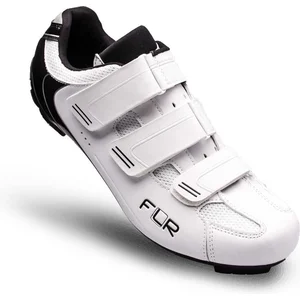 Chaussure route flr pro f35 t44 blanc 3 bandes auto agrippantes (pr)