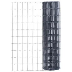 Grillage rouleau soudé gris, H.1.2 x l.25 m, maille 100X75 pas cher