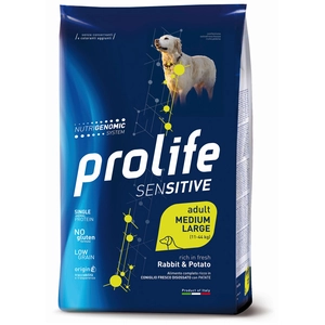 10kg Lapin et pommes de terre Sensitive Prolife nourriture sèche pour chiens pas cher