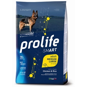 12kg Chicken & Rice Smart Adult Medium/ Large Breed Prolife Dry Dogs (chiens secs au poulet et au riz) pas cher
