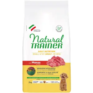 Natural Trainer - Adult Mini Beef Rice Hondenvoer 2 kg pas cher