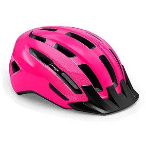 Casque vélo urbain MET Downtown - Rose - S/M - Homme - Adulte pas cher