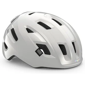 MET E-Mob Urban Casque de vélo Blanc brillant Taille 56-58 cm pas cher