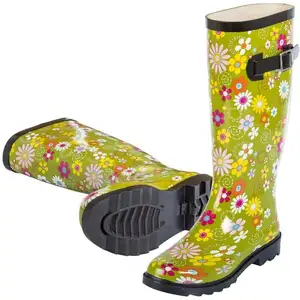 Bottes en caoutchouc 36 couleur verte - Stocker pas cher
