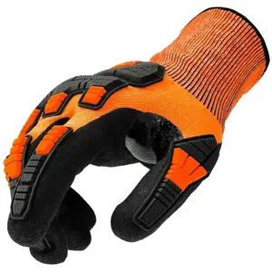 Stocker Gants anti-coupures pour ciseaux 11/XL orange, en nitrile pas cher