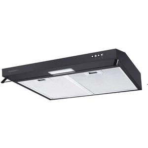 Rosieres - hotte visière 60cm 348m3-h noir - rhc638-1pn pas cher