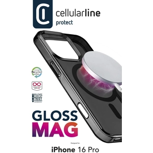 Cellularline Cover Gloss Magsafe Iphone 16 Pro Noir (glossmagiph16prok... pas cher