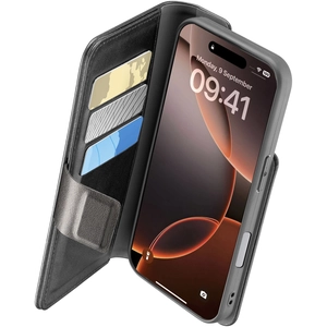 Cellularline Cover Book Agenda Iphone 16 Pro Noir (bookag2iph16prok) pas cher