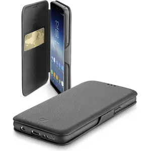 Cellularline Book Clutch (Samsung Galaxy S9), Coque pour téléphone portable, Noir