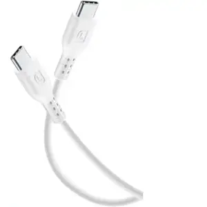 Cellularline - Datakabel, usb-c to usb-c (60 cm), wit pas cher