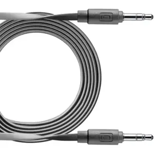 Cellularline Cellular Line Ligne Cellulaire Cellule Aux Câble Plat Noir 1m pas cher