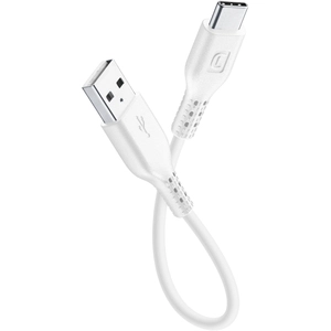Cellularline Cellular Line - Câble USB - USB-C (M) pour USB (M) - 15 cm - blanc pas cher